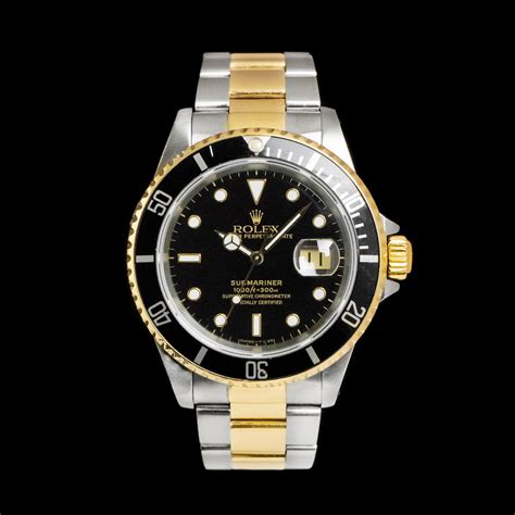 rolex submariner gold mens 16613|rolex 16613 price guide.